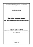 Tóm tắt Luận án tiến sĩ Lịch sử: Đảng bộ tỉnh Bình Dương lãnh đạo phát triển công nghiệp từ năm 1997 đến năm 2015