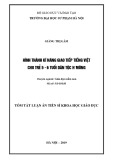 Tóm tắt Luận án tiến sĩ Khoa học giáo dục: Hình thành kĩ năng giao tiếp tiếng Việt cho trẻ 5 - 6 tuổi dân tộc H’mông