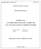 Tóm tắt luận án Tiến sĩ Y học: Nghiên cứu các hình thái lâm sàng và điều trị lác cơ năng có độ lác không ổn định