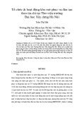 Tổ chức & hoạt động kho mở phục vụ đào tạo theo tín chỉ tại Thư viện trường Đại học Xây dựng Hà Nội