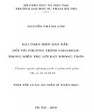 Tóm tắt luận án Tiến sĩ Toán học: Bài toán biên ban đầu đối với phương trình Parabolic trong miền trụ với đáy không trơn