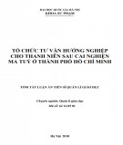 Tóm tắt luận án Tiến sĩ Quản lí Giáo dục: Tổ chức tư vấn hướng nghiệp cho thanh niên sau cai nghiện ma tuý ở thành phố Hồ Chí Minh