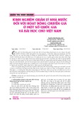 Kinh nghiệm quản lý nhà nước đối với hoạt động chuyển giá ở một số quốc gia và bài học cho Việt Nam