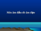 Bài giảng Siêu âm đầu dò âm đạo