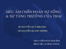 Bài giảng Siêu âm chẩn đoán sự sống và sự tăng trưởng của thai - BS. Nguyễn Quý Khoáng