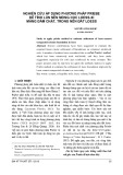 Nghiên cứu áp dụng phương pháp Priebe để tính lún nền móng cọc loess-xi măng đầm chặt, trong nền đất loess