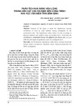 Phân tích khả năng hóa lỏng trong nền cát cho ổn định nền công trình khu vực ven biển tỉnh Bình Định