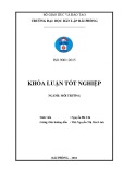 Đồ án tốt nghiệp ngành Kỹ thuật môi trường: Tính toán thiết kế hệ thống xử lý nước thải nhà máy sản xuất bia, công suất 500m3 /ngày đêm