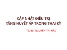 Bài giảng Cập nhật điều trị tăng huyết áp trong thai kỳ - TS.BS. Nguyễn Thị Hậu