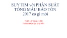 Bài giảng Suy tim với phân suất tống máu bảo tồn 2017 có gì mới – TS.BS. Lê Thanh Liêm