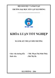 Đồ án tốt nghiệp ngành Kỹ thuật môi trường: Nghiên cứu chế tạo than hoạt tính từ vỏ trấu bằng phương pháp oxi hóa và ứng dụng làm chất hấp phụ trong xử lý nước thải