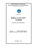 Đồ án tốt nghiệp ngành Kỹ thuật môi trường: Nghiên cứu xử lý dịch hèm sản xuất rượu