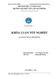 Đồ án tốt nghiệp ngành Kỹ thuật môi trường: Hiện trạng môi trường tại Công ty Xi măng Phúc Sơn  Kinh Môn – Hải Dương