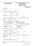Đề thi KSCL lần 2 môn Toán 10 năm 2018-2019 có đáp án - Trường THPT chuyên Vĩnh Phúc