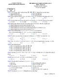 Đề thi KSCL lần 1 môn Toán 10 năm 2018-2019 có đáp án - Trường THPT Nguyễn Viết Xuân
