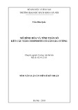 Tóm tắt luận án Tiến sĩ Kỹ thuật: Mô hình hóa và tính toán số kết cấu tấm Composite có gân gia cường