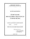 Tóm tắt luận án Tiến sĩ Giáo dục học: Tổ chức dạy học theo quan điểm sư phạm tương tác ở trường Tiểu học