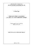 Tóm tắt luận văn Tiến sĩ Kỹ thuật: Tính toán tĩnh và dao động của kết cấu tấm Composite áp điện