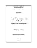 Tóm tắt luận văn Tiến sĩ Văn hóa học: Thầy cúng người Dao Họ ở Lào Cai (Nghiên cứu qua một số trường hợp cụ thể)