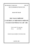 Tóm tắt luận văn Tiến sĩ Y tế công cộng: Thực trạng nhiễm HIV và mô hình can thiệp phòng nhiễm HIV ở gái bán dâm tỉnh Hà Tây, 2007-2008