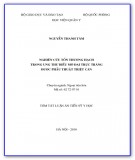 Tóm tắt luận văn Tiến sĩ Y học: Nghiên cứu tổn thương hạch trong ung thư biểu mô đại trực tràng được phẫu thuật triệt căn