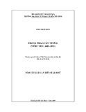 Tóm tắt luận văn Tiến sĩ Lịch sử: Phong trào Cần Vương ở Phú Yên (1885-1892)