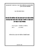 Tóm tắt luận án Tiến sĩ Triết học: Vấn đề bồi dưỡng thế giới quan duy vật biện chứng cho đội ngũ giáo viên tiểu học ở nước ta hiện nay (Từ thực tế Hải Phòng)