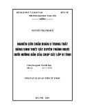Tóm tắt luận văn Tiến sĩ Y học: Nghiên cứu chẩn đoán u trung thất bằng sinh thiết cắt xuyên thành ngực dưới hướng dẫn của chụp cắt lớp vi tính