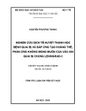 Tóm tắt luận văn Tiến sĩ Y học: Nghiên cứu dịch tễ huyết thanh học bệnh quai bị và đáp ứng tạo kháng thể, phản ứng không mong muốn của vắc-xin quai bị chủng Leningrad-3