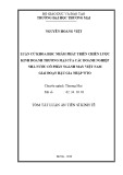 Tóm tắt luận văn Tiến sĩ Kinh tế: Luận cứ khoa học nhằm phát triển chiến lược kinh doanh thương mại của các doanh nghiệp nhà nước cổ phần ngành may Việt Nam giai đoạn hậu gia nhập WTO
