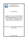 Tóm tắt luận văn Thạc sĩ: Nghiên cứu các nhân tố ảnh hưởng đến thái độ đối với quảng cáo qua mạng xã hội của người tiêu dùng trên địa bàn thành phố Đà Nẵng