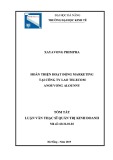 Tóm tắt luận văn Thạc sĩ Quản trị kinh doanh: Hoàn thiện hoạt động marketing tại Công ty Lao động Telecommunications
