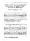 Ảnh hưởng của lượng bón phân chuyên thúc Tiến Nông NPKSi (12.2.12.1,5+Chelates) đến sinh trưởng, phát triển và năng suất giống lúa TBR225, huyện Hoằng Hóa, tỉnh Thanh Hóa