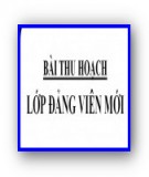 Bài thu hoạch lớp Đảng viên mới - Lưu Nhung