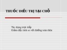 Bài giảng Thuốc điều trị tại chỗ