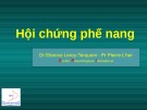 Bài giảng Hội chứng phế nang