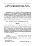 Vận dụng cặp phạm trù nguyên nhân - kết quả phân tích vấn đề ô nhiễm môi trường ở Việt Nam