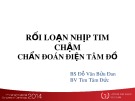 Bài giảng Rối loạn nhịp tim chậm chẩn đoán điện tâm đồ - BS. Đỗ Văn Bửu Đan