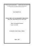 Summary of doctoral thesis: The PPP in provision of health care services in Vietnam