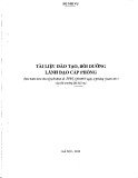 Tài liệu bồi dưỡng lãnh đạo, quản lý cấp phòng thuộc đơn vị sự nghiệp công lập - Mục lục