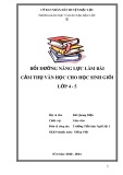 Sáng kiến kinh nghiệm: Bồi dưỡng năng lực làm bài cảm thụ văn học cho học sinh giỏi lớp 4 - 5