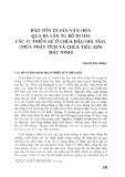 Bảo tồn di sản văn hóa qua ba lần tu bổ di hài các vị thiền sư ở chùa Đậu (Hà Tây), chùa Phật Tích và chùa Tiêu Sơn (Bắc Ninh)