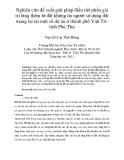 Nghiên cứu đề xuất giải pháp điều tiết phần giá trị tăng thêm từ đất không do người sử dụng đất mang lại tại một số dự án ở thành phố Việt Trì tỉnh Phú Thọ