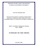 Summary of the thesis: Influences of internal control on operational efficiency and regulatory compliance in the enterprises directly under Vietnam forest corporation