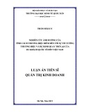 Luận án Tiến sĩ Quản trị kinh doanh: Nghiên cứu ảnh hưởng của tính cách thương hiệu điểm đến tới sự tin tưởng thương hiệu và dự định quay trở lại của du khách quốc tế đến Việt Nam