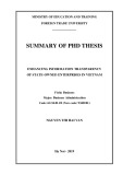 Summary of PhD thesis: Enhancing information transparency of state-owned enterprises in Vietnam