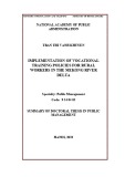 Summary of Doctoral thesis in Public Management: Implementation of vocational training policies for rural workers in the Mekong river delta