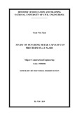 Summary of Doctoral dissertation: Study on punching shear capacity of prestress flat slabs