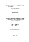 Doctoral thesis of Law: Improving the law on commercial mediation in Vietnam in the context of international economic intergration