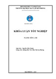 Graduation course of English language sector: An investigation into the English translational versions of Trinh Cong Son’s songs in terms of semantic and syntactic features